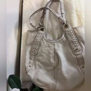 Banana Republic White Leather Handbag